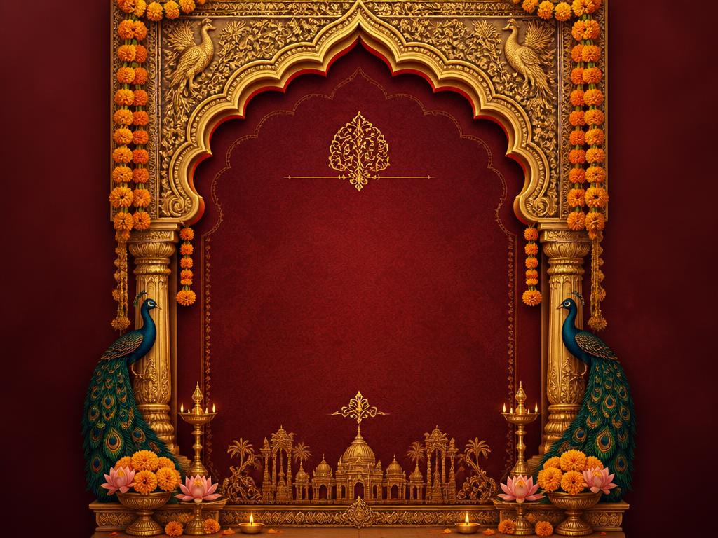 Anaya & Dev invitation design preview